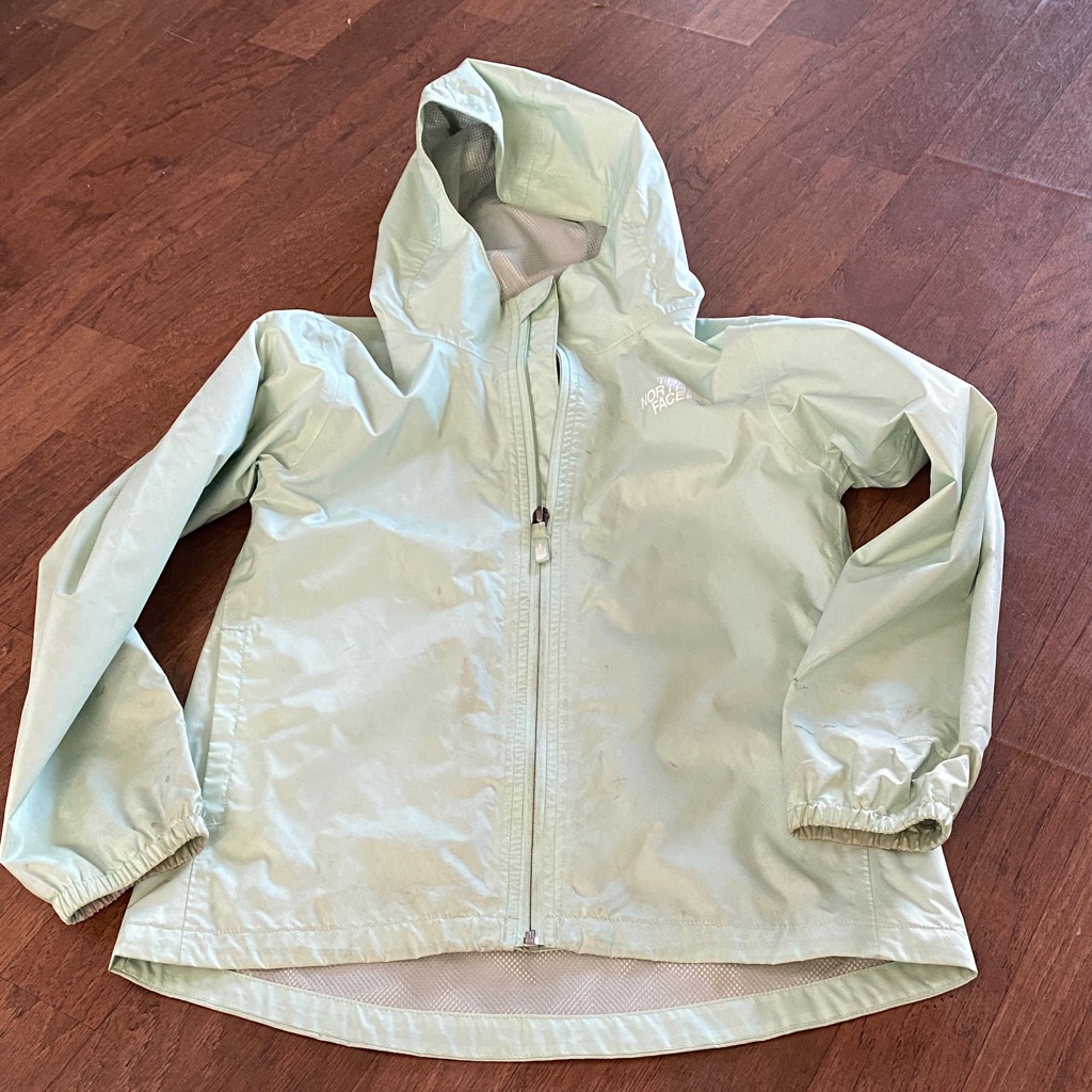 The North Face Mint Green Kids Raincoat